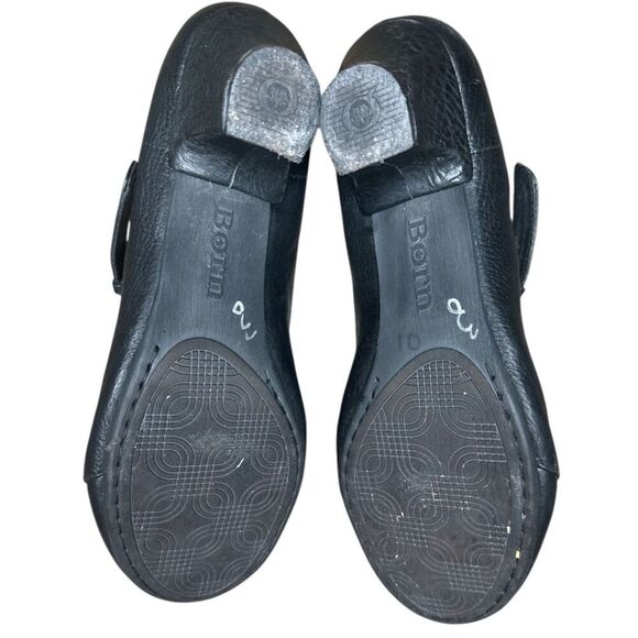 Born Black Leather Mary Jane Heels Sz: 9.5/ 41 - Picture 8 of 8